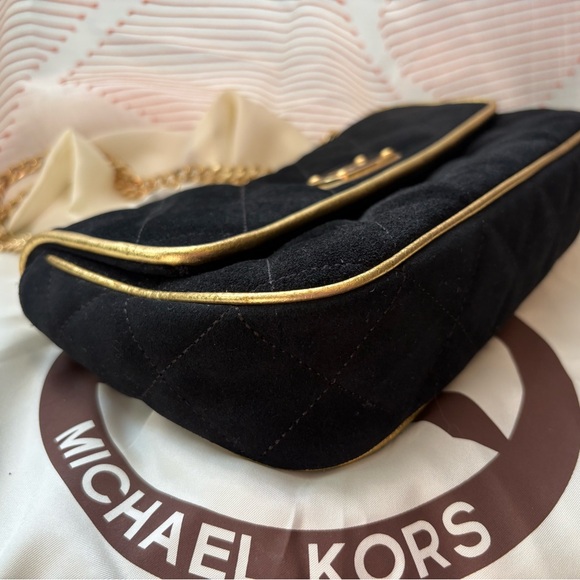 Michael Kors Jet Set Chain Small Flap Black Shoulder Bag - Picture 8 of 14